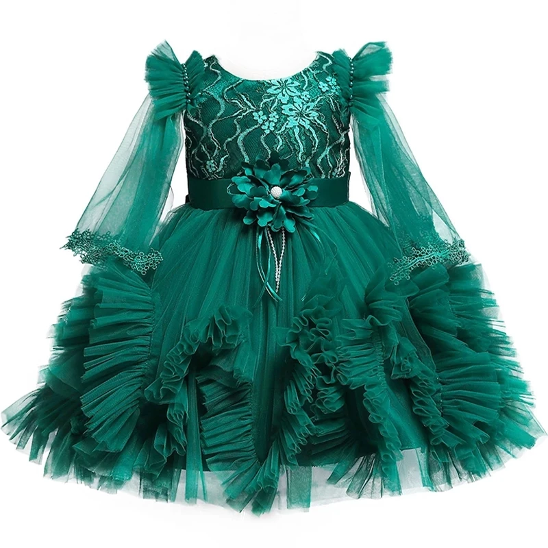 

Children Clothing 2022 New Fashion Princess Dress for Baby Girls Costume 1st Birthday Tutu Party Dress Kids Vestidos 6-24Months