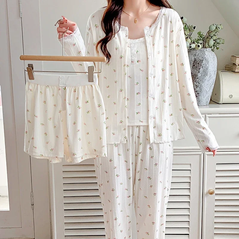 Женские хлопковые пижамы NoEnName_Null весна-лето-осень