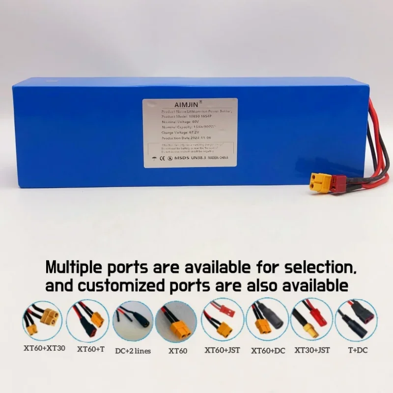Литий-ионный аккумулятор AIMJIN 60 В 15 Ач 16s4p