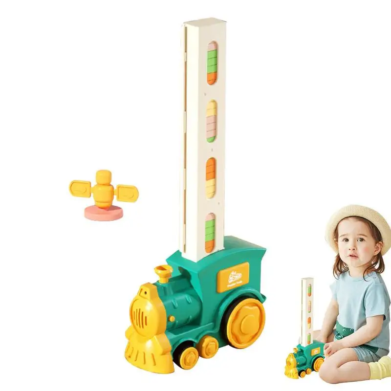 

Игрушка «домино», автоматический игрушечный конструктор, набор для укладки обуви домино, веселый и красочный поезд, игрушка «сделай сам» в подарок