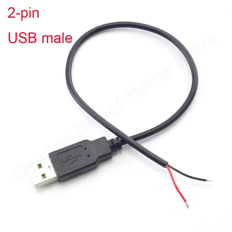 

Кабель питания USB 2.0 2-контактный 0,3 м/1 м/2 м