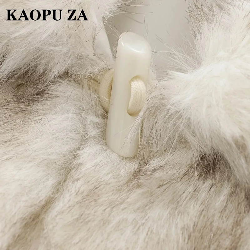 KAOPU ZA женская осенне-зимняя модная однотонная куртка на пуговицах с длинными