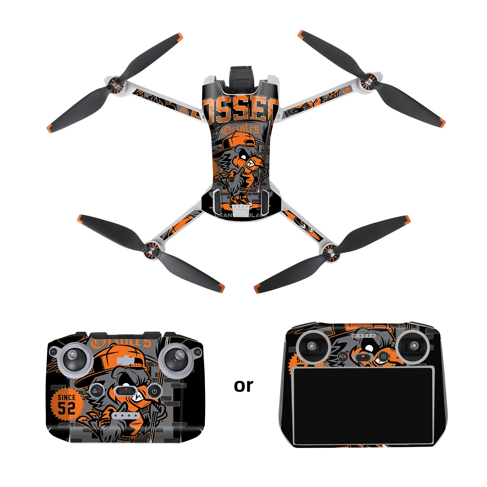 

Sunnylife Drone PVC Skin for DJI Mini 3 Stickers Remote Control Skins Protector Flat Scratch Resistant DJI Mini 3 Accessories