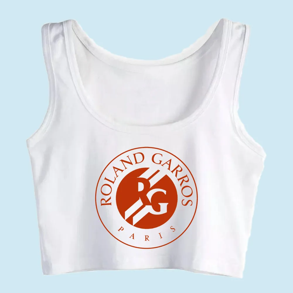 Женский спортивный топ с принтом Roland Garros |