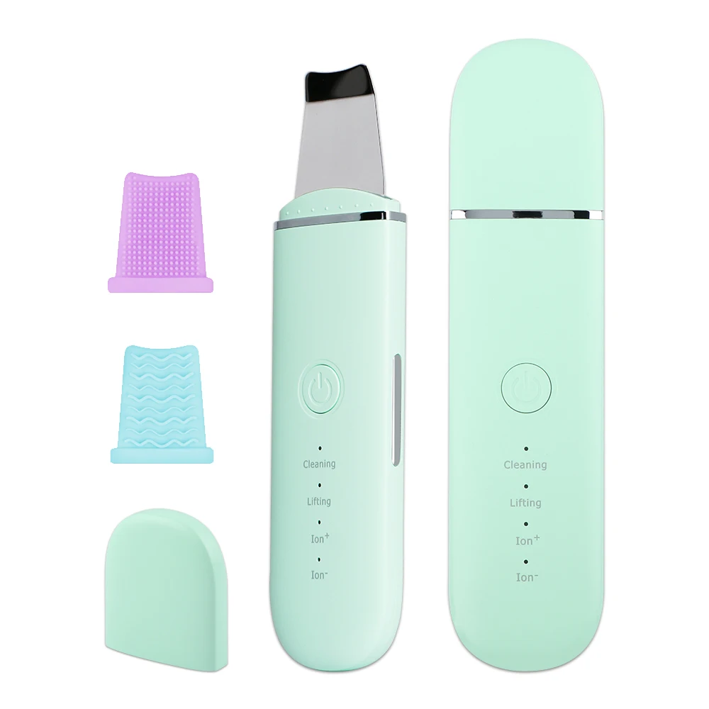 

Ультразвуковой скребок для кожи, устройство для глубокого очищения пор и пилинга лица