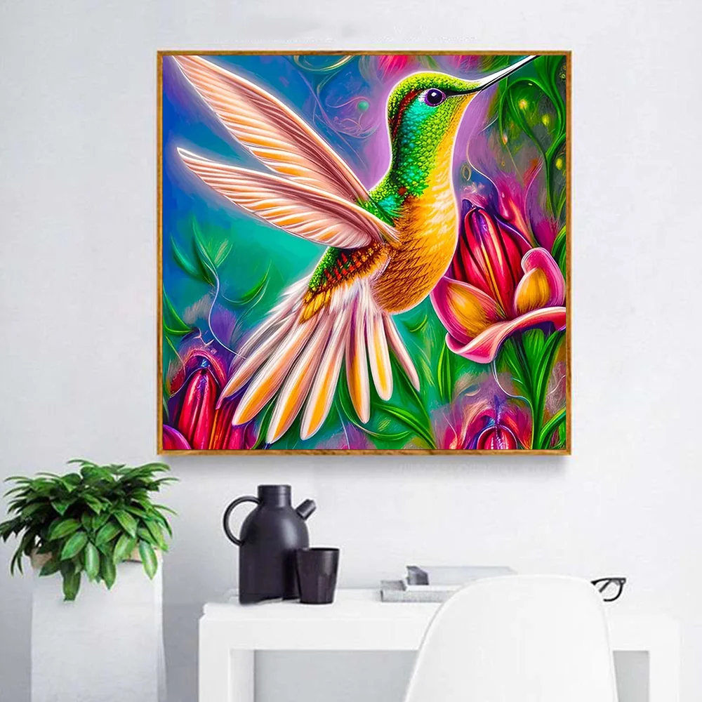 Huacan алмазная живопись Humming Bird ручной работы подарок набор для рукоделия