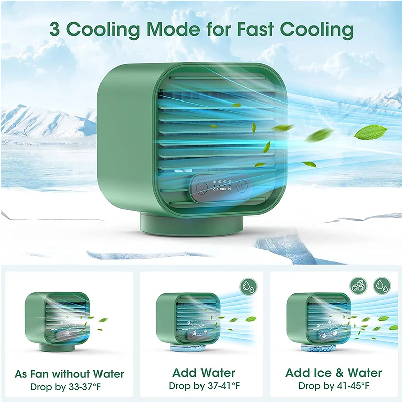 

Usb Small Fan Small Rechargeable Air Cooler Portable Small Fan Mini Mute Home Mini Air Conditioner Fan