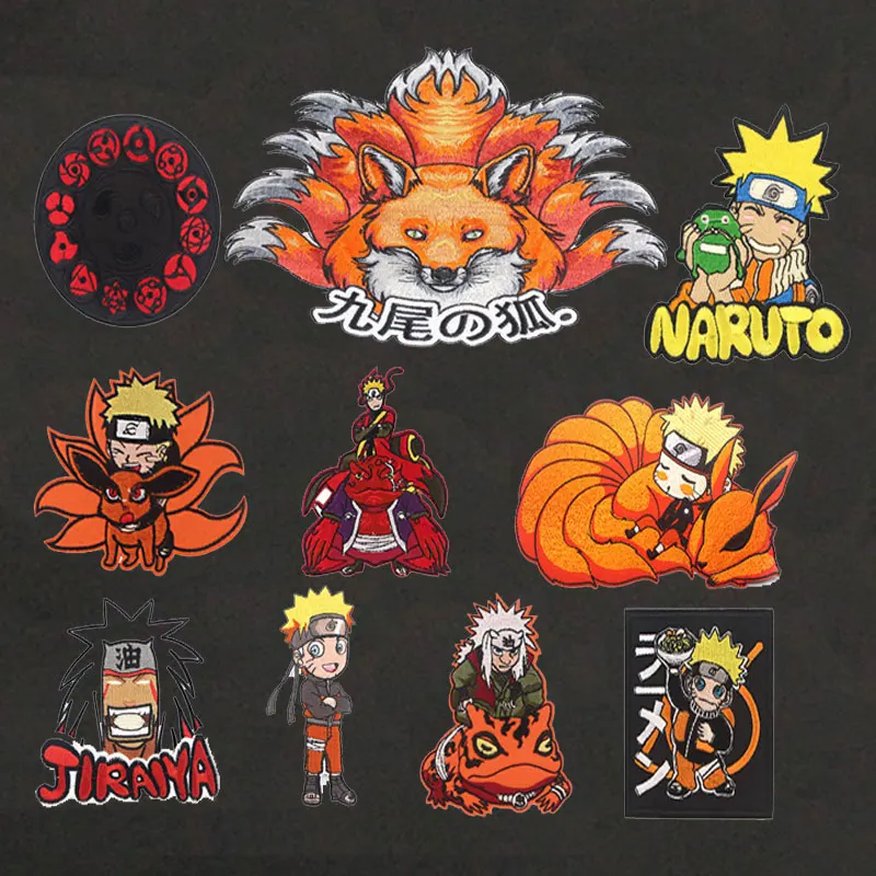 

Japan Anime Kakashi Sasuke Japanese Cartoon DIY Sewing Iron Patch Heat Transfer Sticker Men's Clothing Decorative Custom Patches