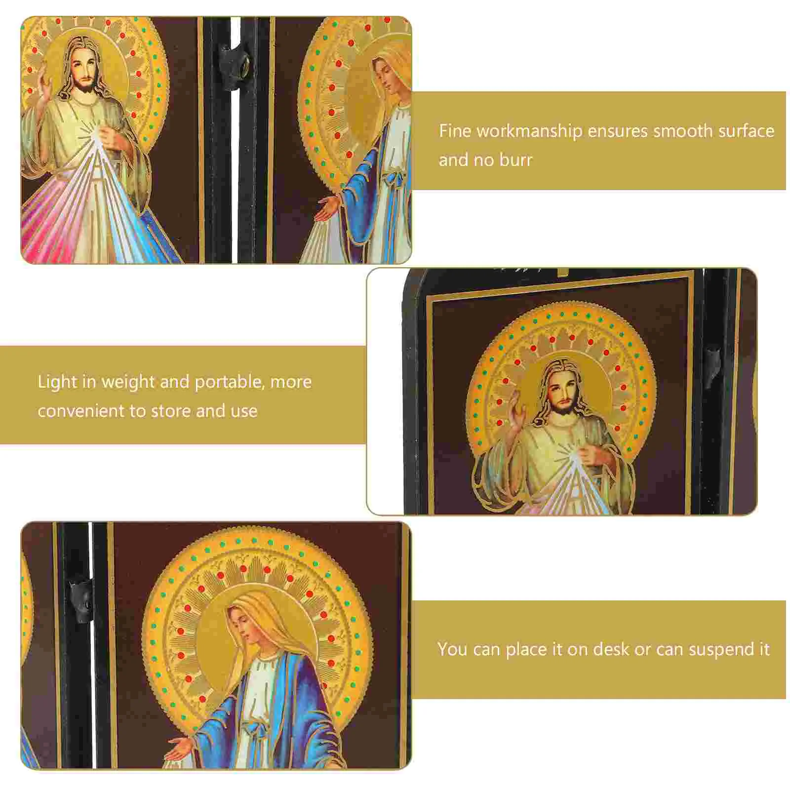 Статуя Святой семьи эмблемы деревянные религиозные таблички орнамент