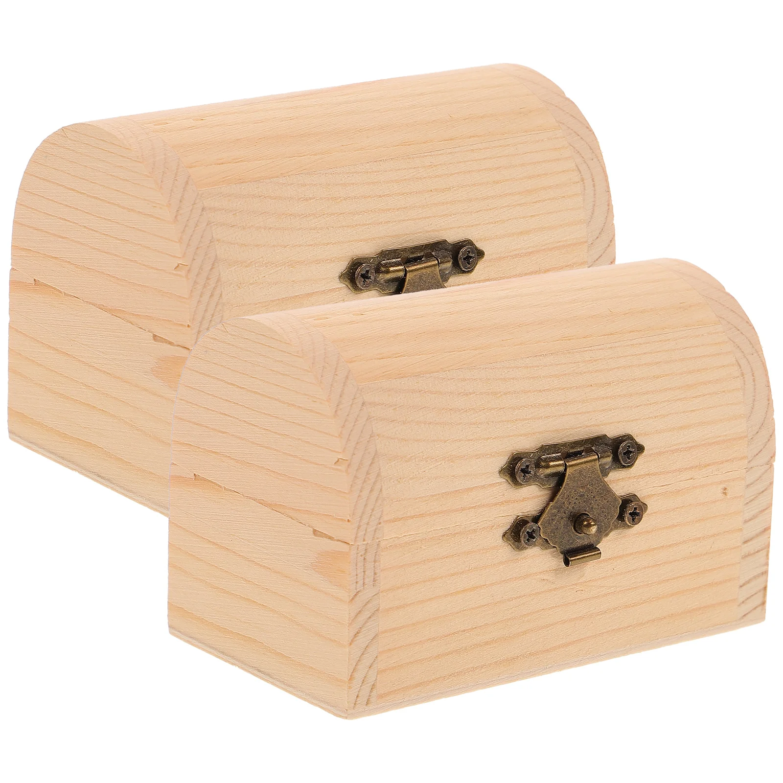 

Cabilock Unfinished Wood Treasure Box Wood Chest Box Locking Clasp Diy Craft Wood Treasure Chest Party Favors Diy Projects