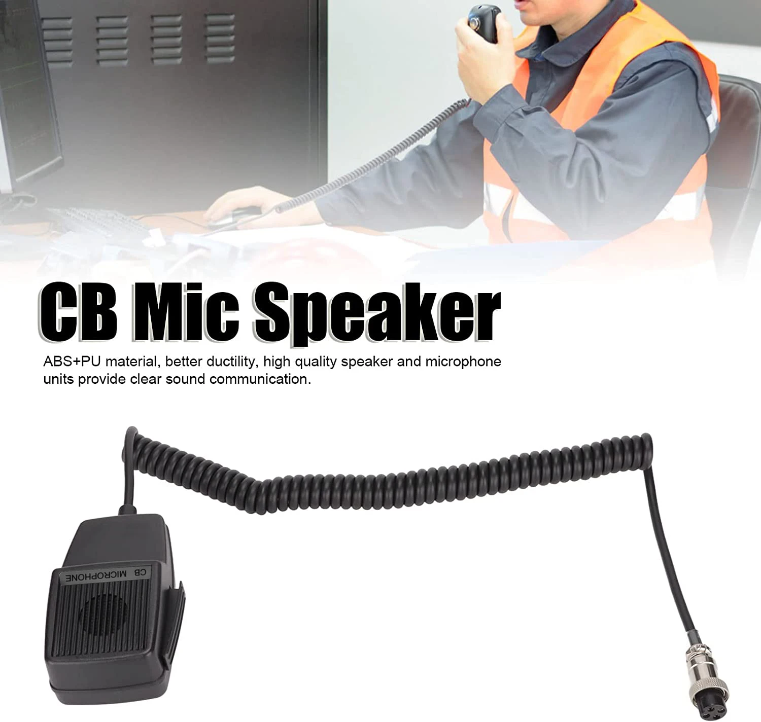 For Cobra Uniden Car Radio Walkie Talkie 4-Pin Mic Microphone Workman CM CB Radio Mic Microphone Two Way Radios Microphone