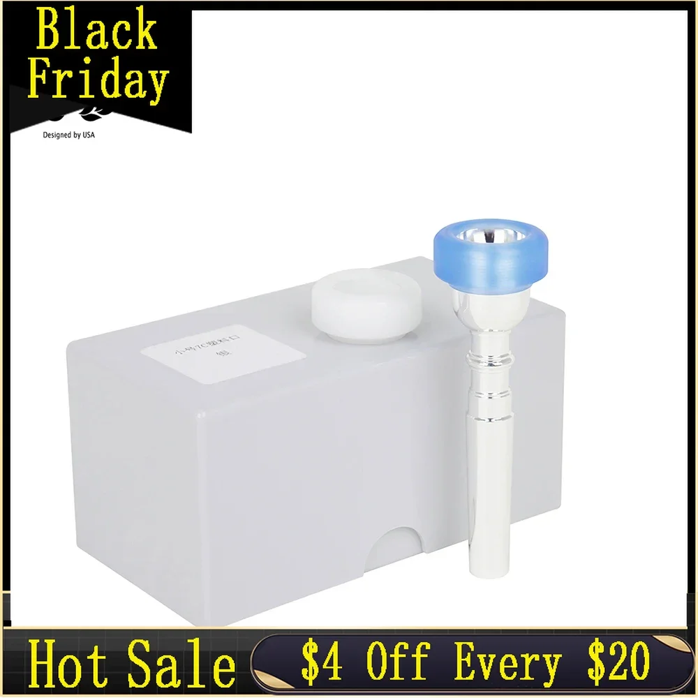 

M MBAT 7C Professional Trumpet Mouthpiece ABS Silver-Plated for Beginner Standard Trumpet Mouthpiece Musical Accessories Parts