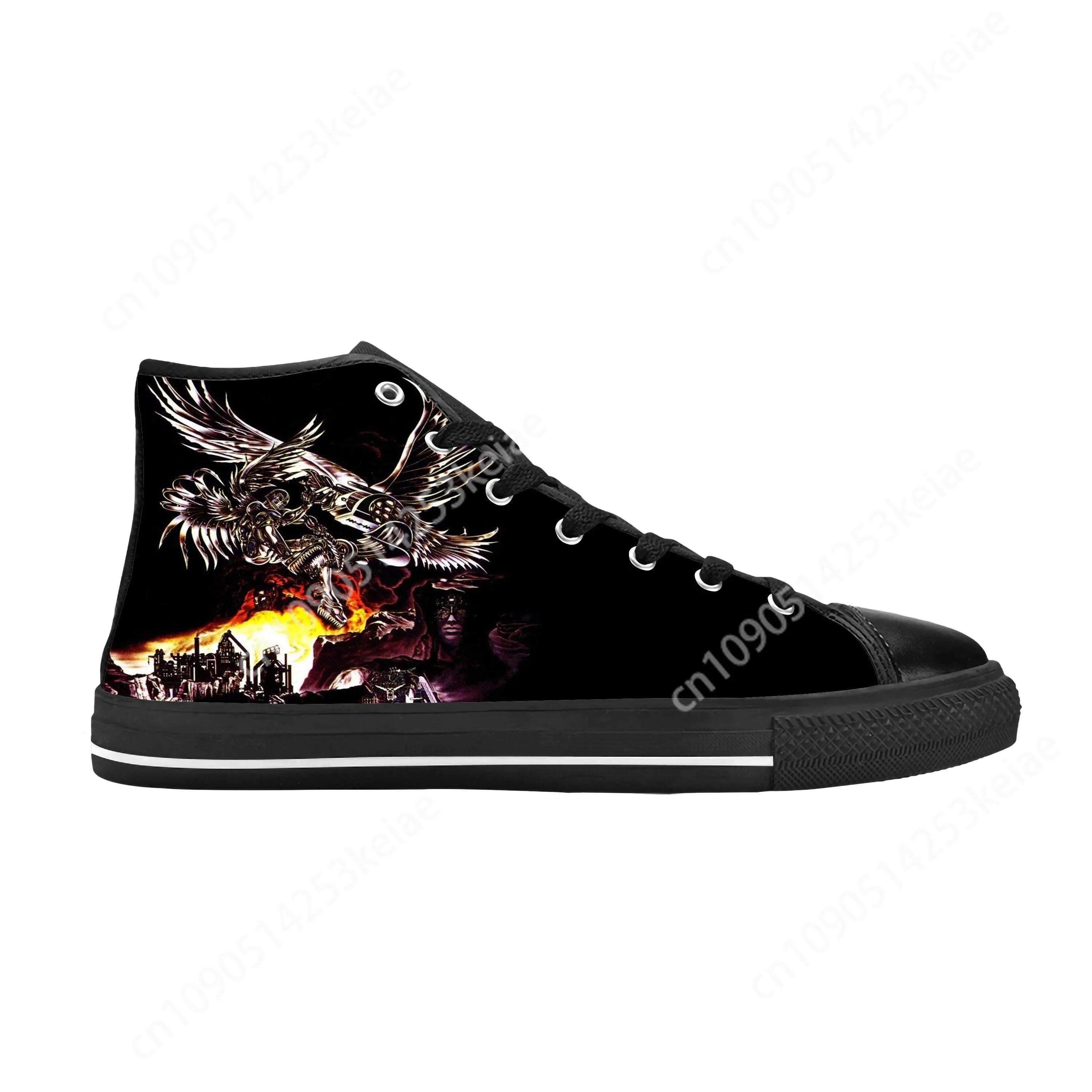 Judas Priest Eagle Rock N Roll Band Music Singer Casual Cloth Shoes High Top Comfortable Breathable 3D Print Men Women Sneakers