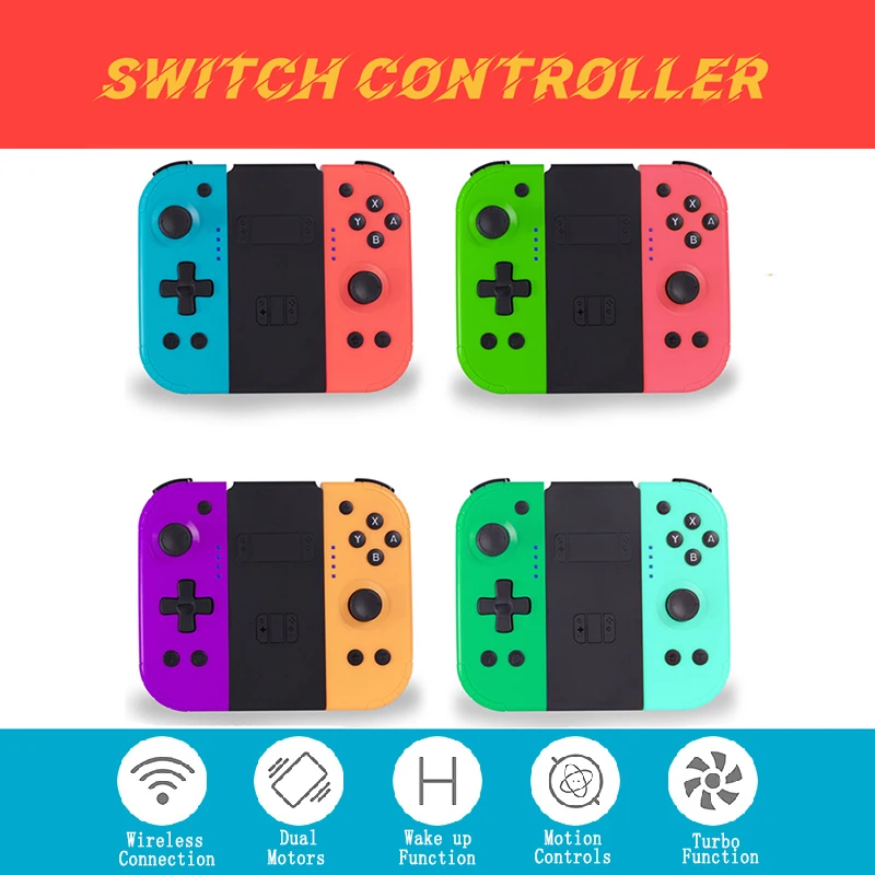 

Wireless Controller Bluetooth Joystick Gamepad For Nintendo Switch Pro Game Controller Mando Grips For Switch Accessories