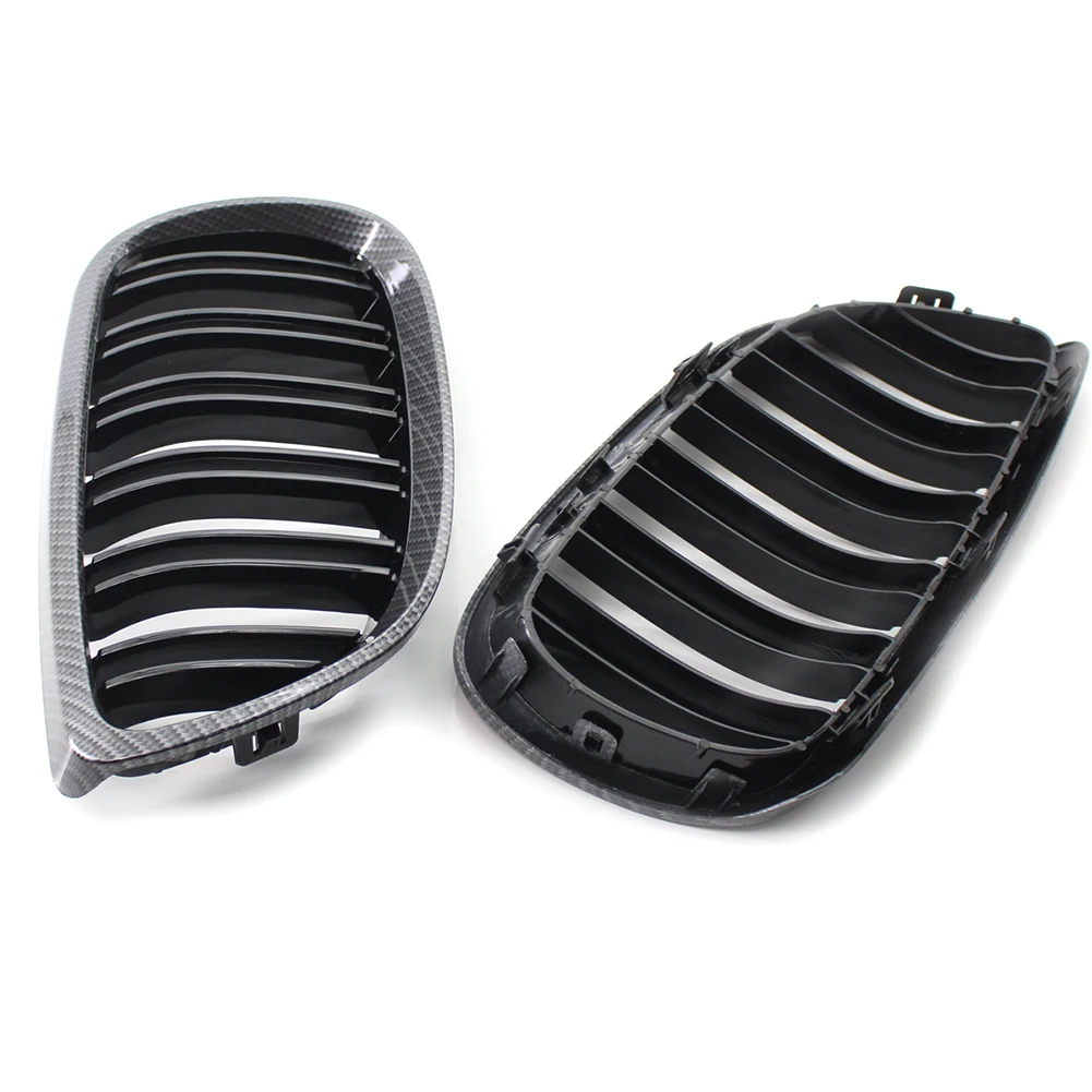 

ABS Double-slat Carbon Pattern Grille For BMW E92/E93 06-10 Pre-facelift 3-Series E93 Cabrio M3 08-13 E93 Cabrio 07-10 Pre-facel
