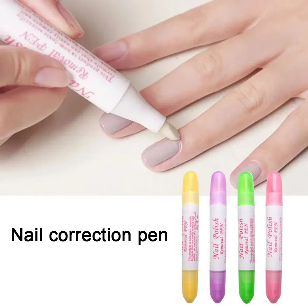 

Refillable Nail Art Tools Nail Polish Removal Cleaning Remover Brush Correction Pen Erase Pen Nail Corrector Pen