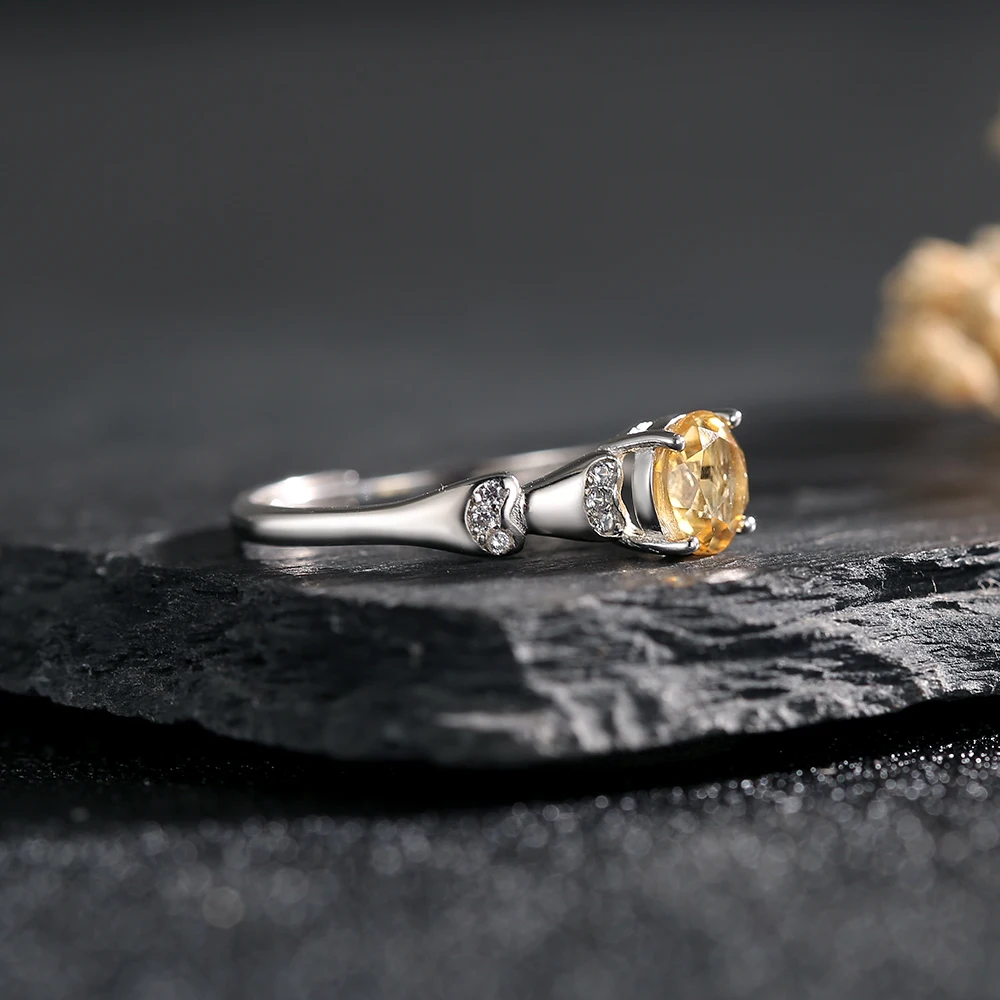 Натуральное женское кольцо из стерлингового серебра 925 пробы инкрустированное