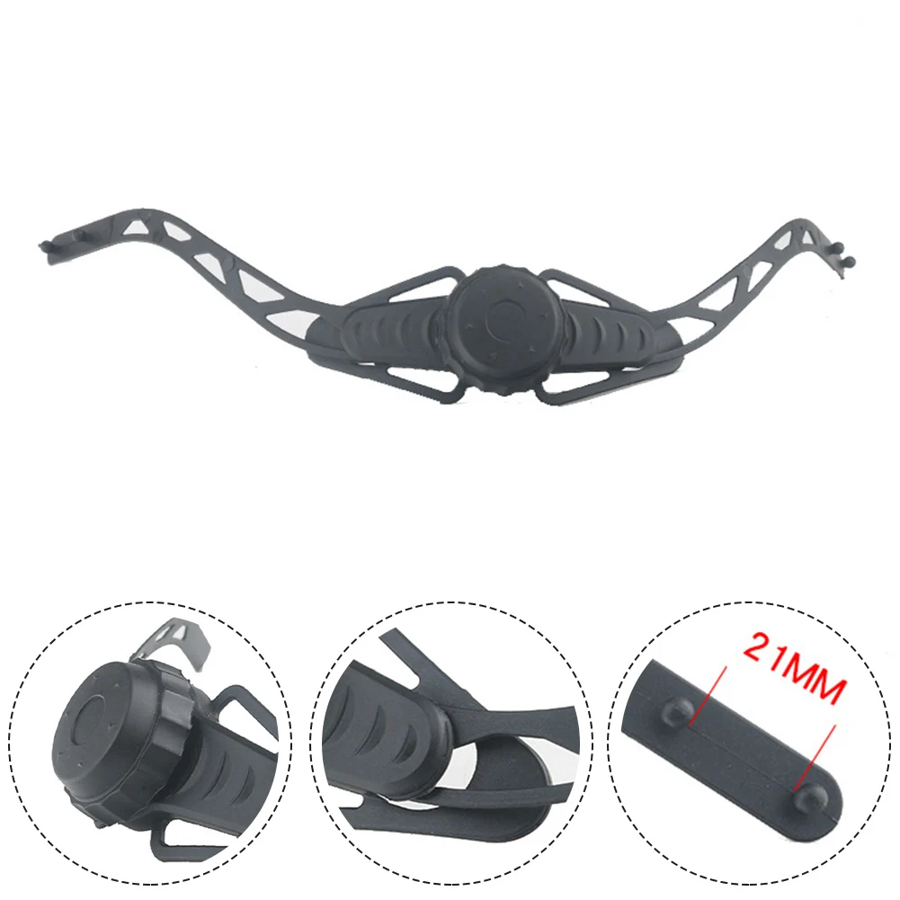 

Brand New Helmet Adjuster Strap Black Easy Fit Head Locking Buckle Helmet Retention System Lightweight Plastic