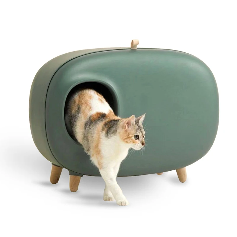 

Pet Clean Up Large Space Pet Luxury Cat Toilet Litter Box Cat Toilet Box with good quality