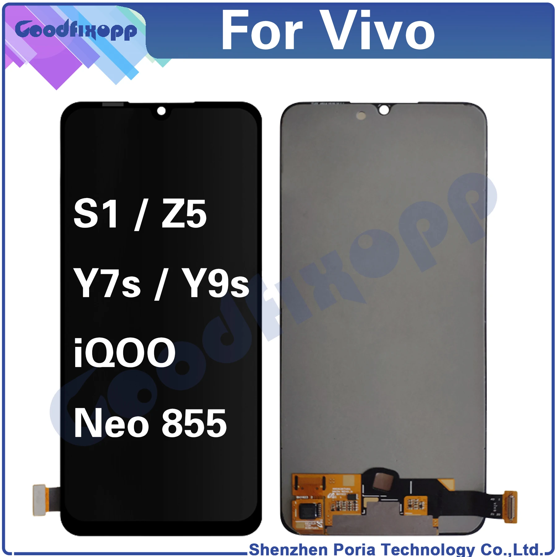 Сменный ЖК-дисплей для Vivo S1 Y7S Z5 Y9S IQOOK Neo 855 v1904 V1913 V1921 v19252525.
