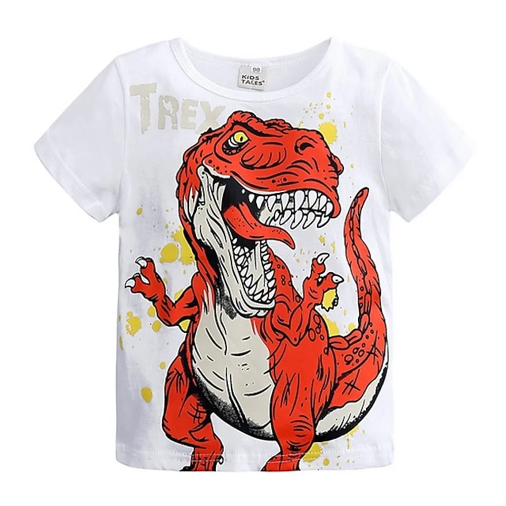 

Boys 3d Animal Cartoon Dinosaur T Shirt Tees Kids Clothes For Girls From 2 To 7 Years Casual Tops Children's Clothing Fashion