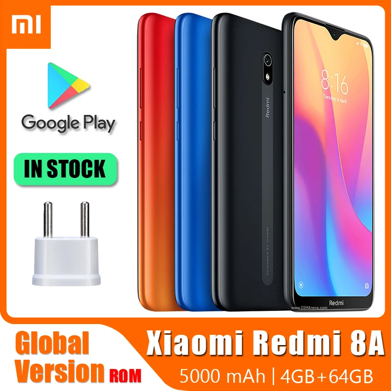 

Cellphone Xiaomi Redmi 8A Smartphone , 6 5000mAh Battery Snapdargon 439 12MP Camera Mobile Phone