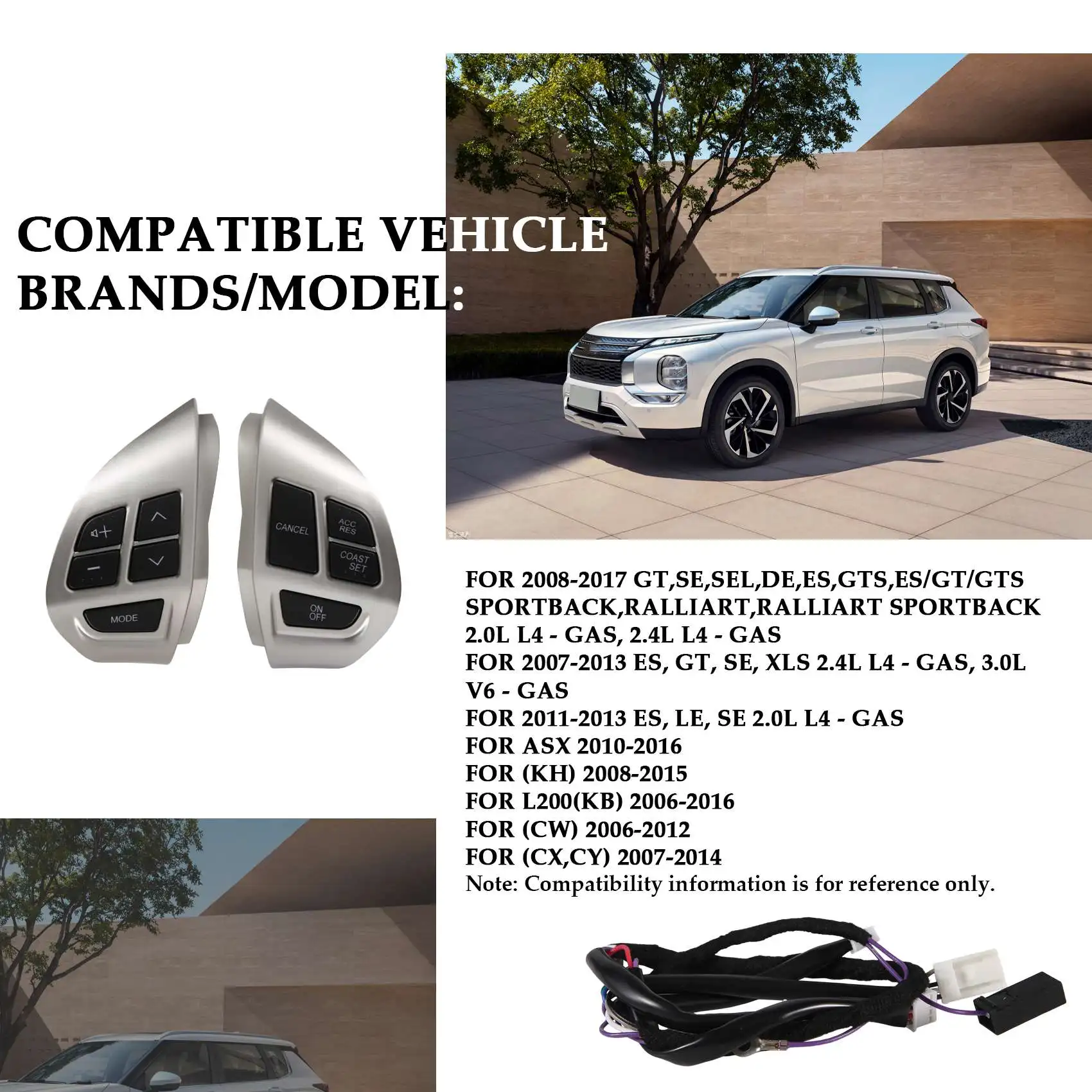 Круиз-радиопереключатель 8701A087 8602A008 кнопка громкости и звука на рулевом колесе