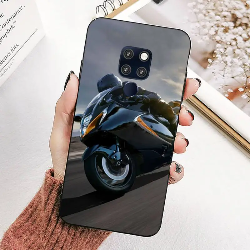 Fashion Motorcycle Man Phone Case for Huawei Mate 20 10 9 40 30 lite pro X Nova 2 3i 7se images - 6