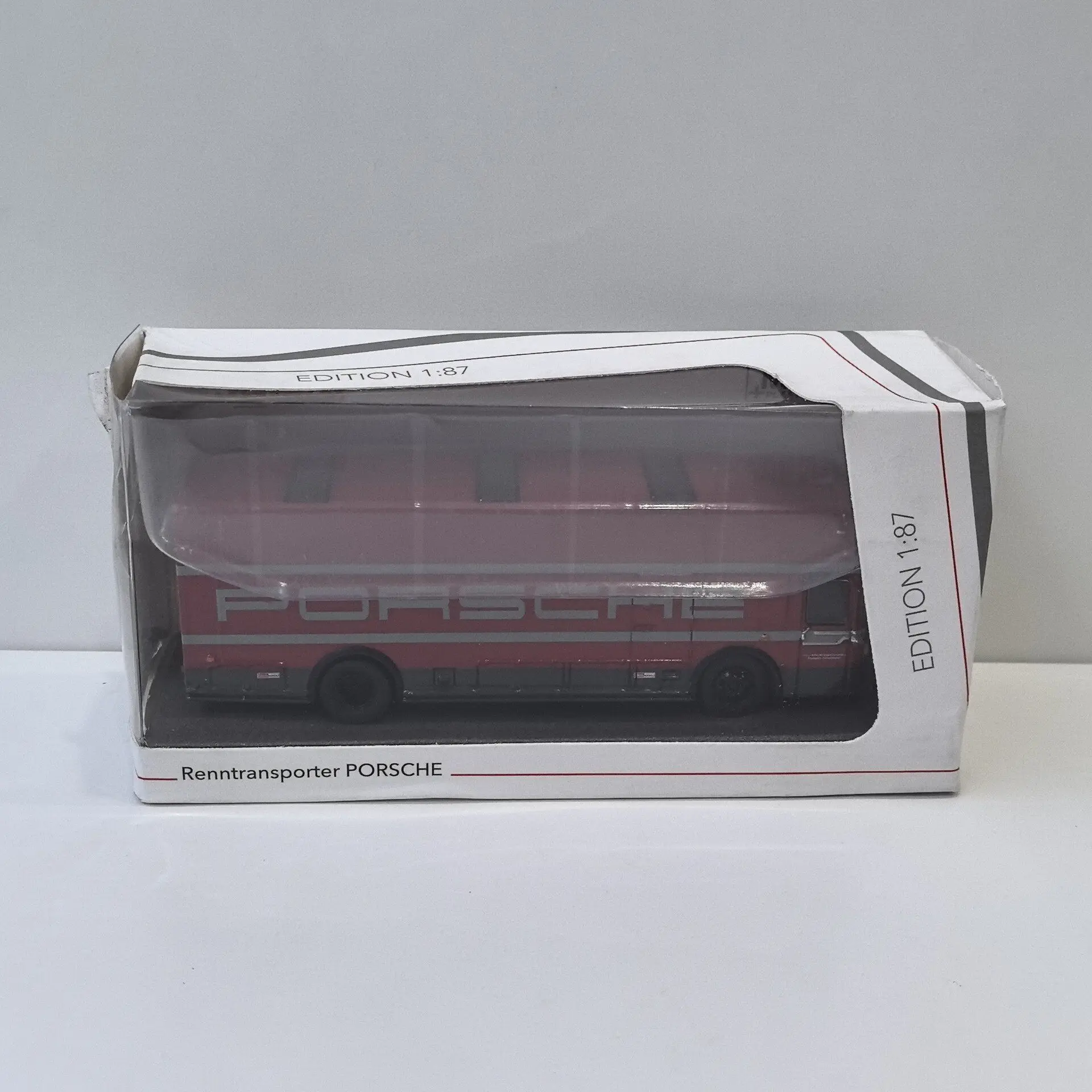 Фото Металлическая модель автомобиля Diecast SCHUCO 1/87 Scale HO BENZ PORSCHE Racing Transport 7 №1