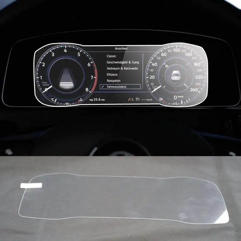 

Защита экрана из закаленного стекла для Volkswagen Golf 7 7,5, Active Info chockпита, диагональ 2018-2020