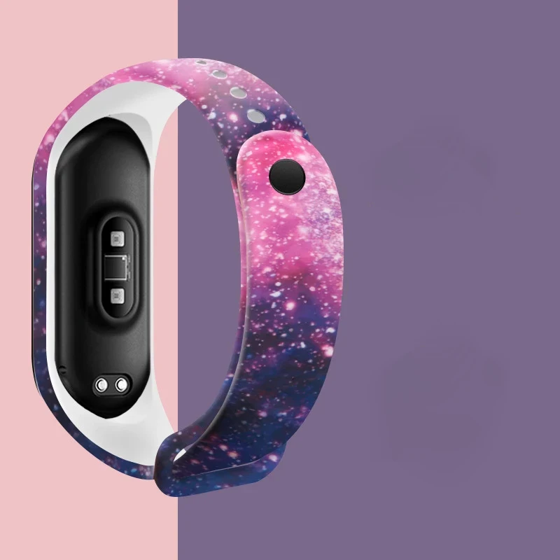 Ремешок силиконовый для Xiaomi Mi Band 7 6 5 4 3 сменный цветной браслет - купить по