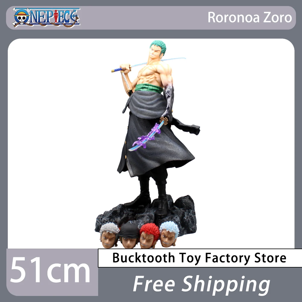 

One Piece Roronoa Zoro Аниме фигурки экшн-фигурки супер большого размера Зоро 51 см модель детской коллекции