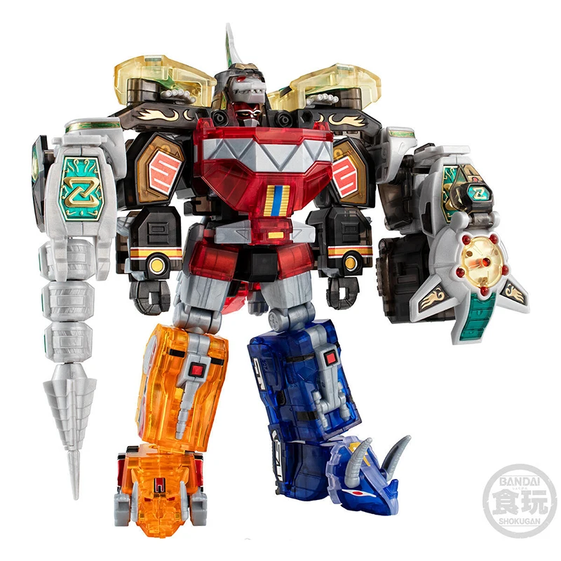 Фото BANDAI SMP Mighty Morphin Power Rangers Dragon Ceasar Clear Color Ver. Аниме-фигурки для сборки, модель-игрушка, в наличии №1