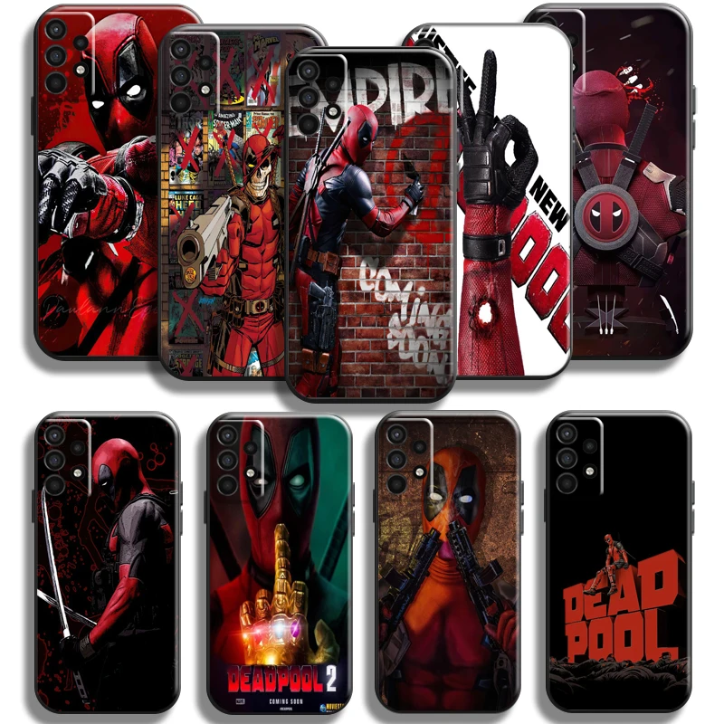 

Marvel Deadpool Phone Case For Samsung Galaxy A11 A12 A21 A21S A22 A30 A31 A32 A50 A51 A52 A70 A71 A72 5G Coque Carcasa Funda