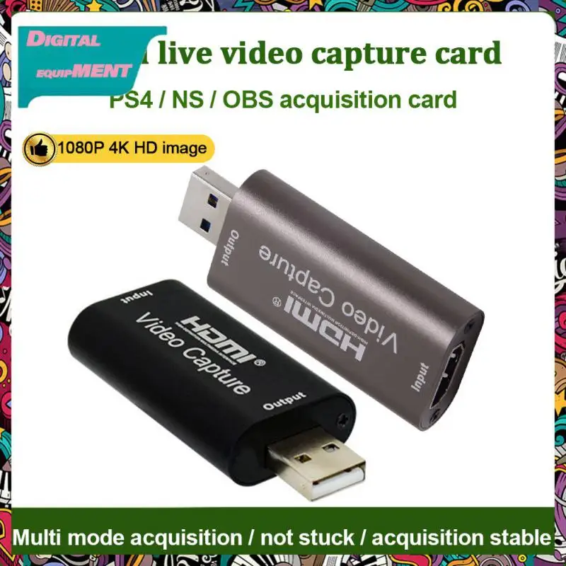 

Usb 3.0 Usb2.0 4k Video Capture Card Game Recording Box Dvd Camcorder For Game Camera Recording Dvd Live Broadcast