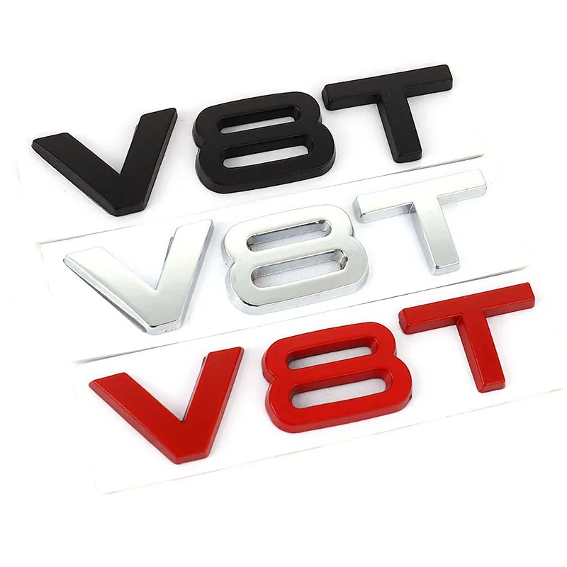 Автомобильная наклейка V6T V8T 3D логотип металлическая эмблема значок наклейки s
