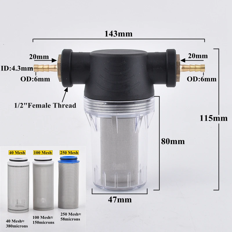 

Фильтр для полива SgooHan 1/2"-6~25мм