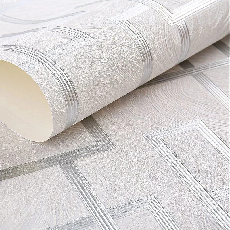 Настенные 3D-обои с рельефным рисунком в виде греческого ключа современном