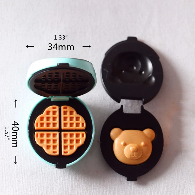 

Miniature Waffle Machine Dollhouse Scaled Toaster Pretend Role Play Kitchen Sets Appliance Toy Accessories Toddler Toy