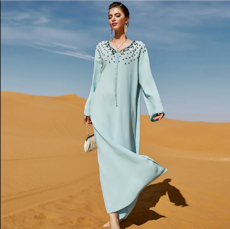 Женское длинное вечернее платье Рамадан Eid Mubarak, Турция, исламский мусульманский халат, Пакистанская одежда