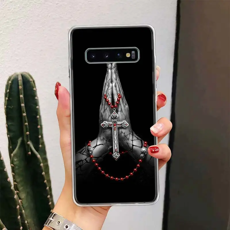 Чехол с изображением Креста Бога Иисуса молитвы для Samsung Galaxy M21 M31 M12 M51 M32 M52 M30S M11 Note
