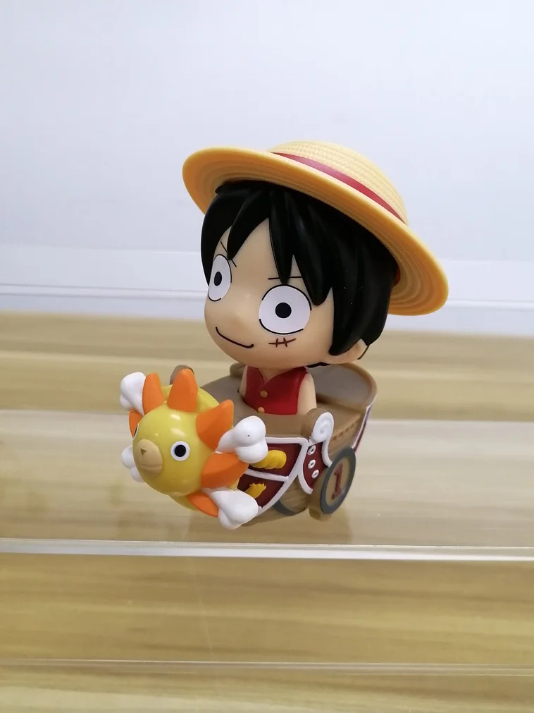 

Mcdonaldss ONE PIECE Anime Monkey D Luffy Figure Driving Sea Rover Boat with Wheels Movable Toys for Kids Boys Birthday Gifts