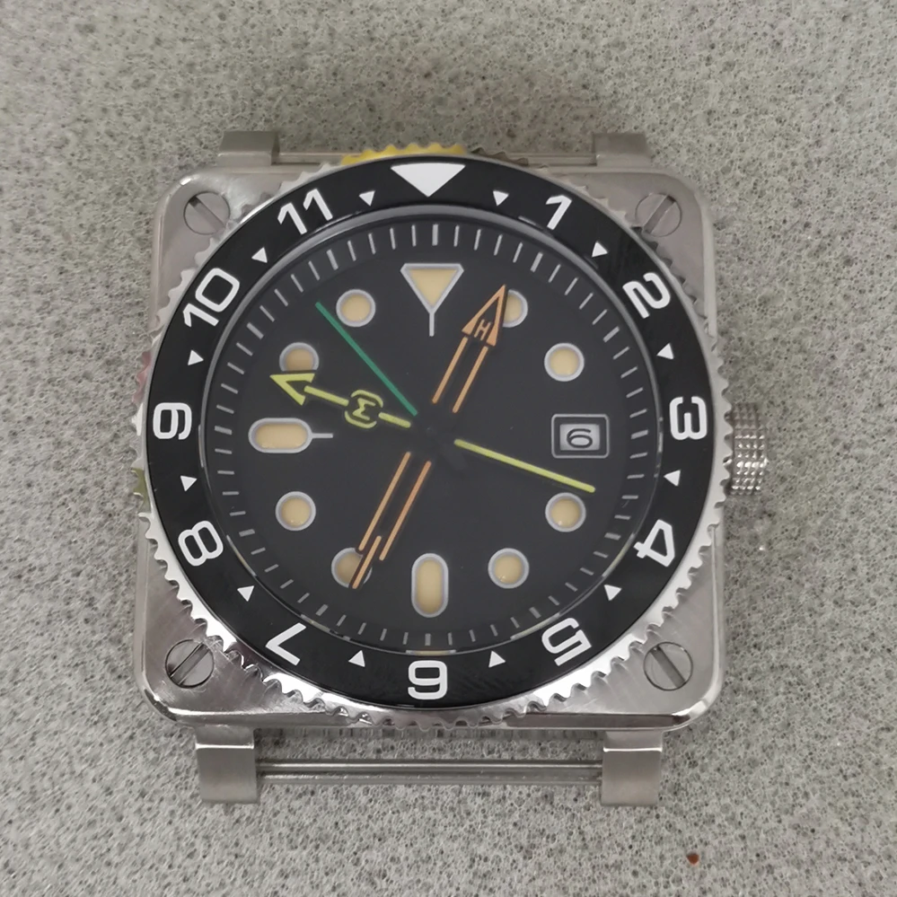 NH35 hand modified watch accessories needle finger orange yellow green three hands + C3 green luminous NH35/NH36/4R/7S movement