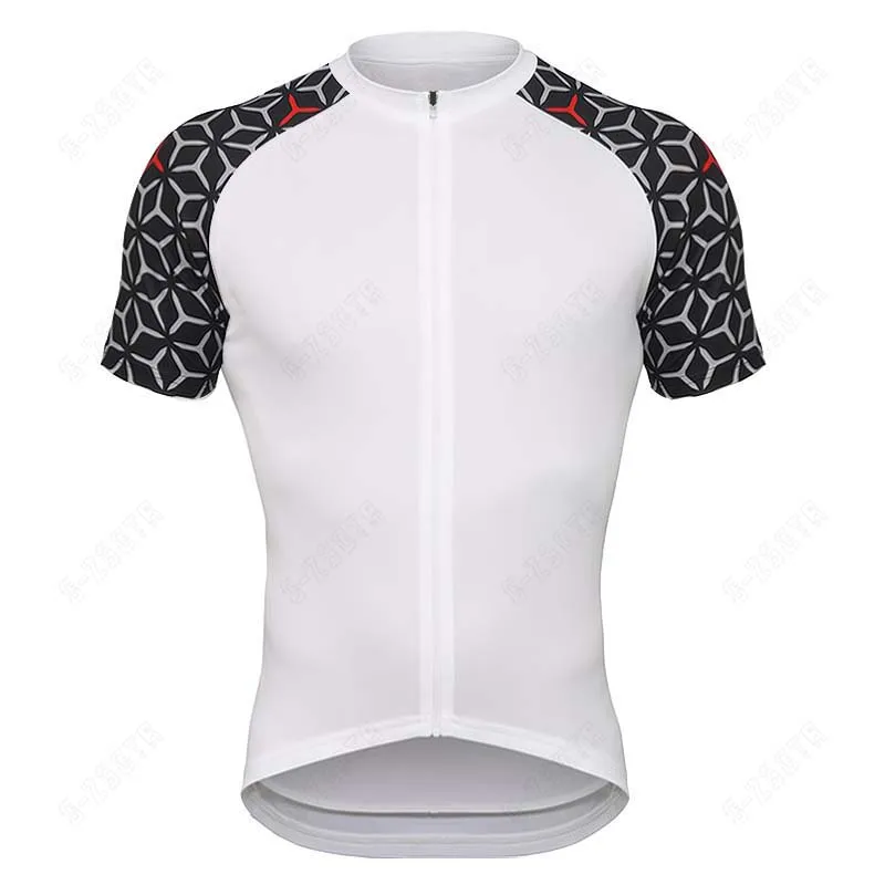 

2022 Cycling Jerseys Mens Cycling Clothing Pro Team Shirt Bike Clothes Quick Dry Bicycle White Short Sleeves MTB Mallot Ciclismo