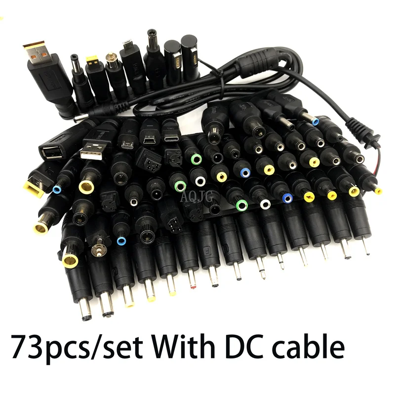 Универсальный штекер для зарядного устройства с разъемом переменного/постоянного тока для ноутбука HP, DELL, IBM, кабель адаптера питания переменного/постоянного тока