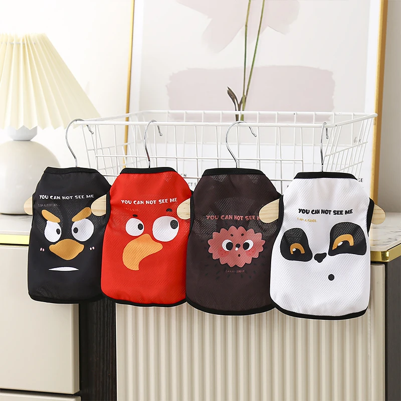 

New Summer Pet Dog Clothes Cartoon Cats Dogs Vest Breathable Thin Vest T-shirt For Small Dogs Chihuahua Costumes Dogs Outfits