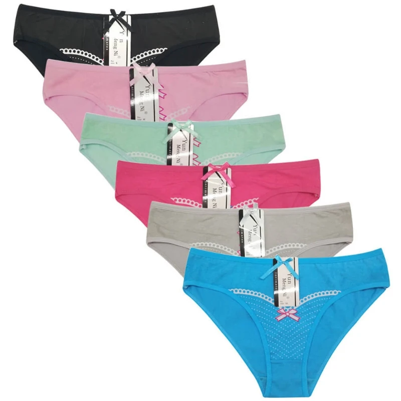

Женские трусики с заниженной талией, Мягкие Бесшовные трусики из смески хлопка с бантом и принтом, нижнее белье