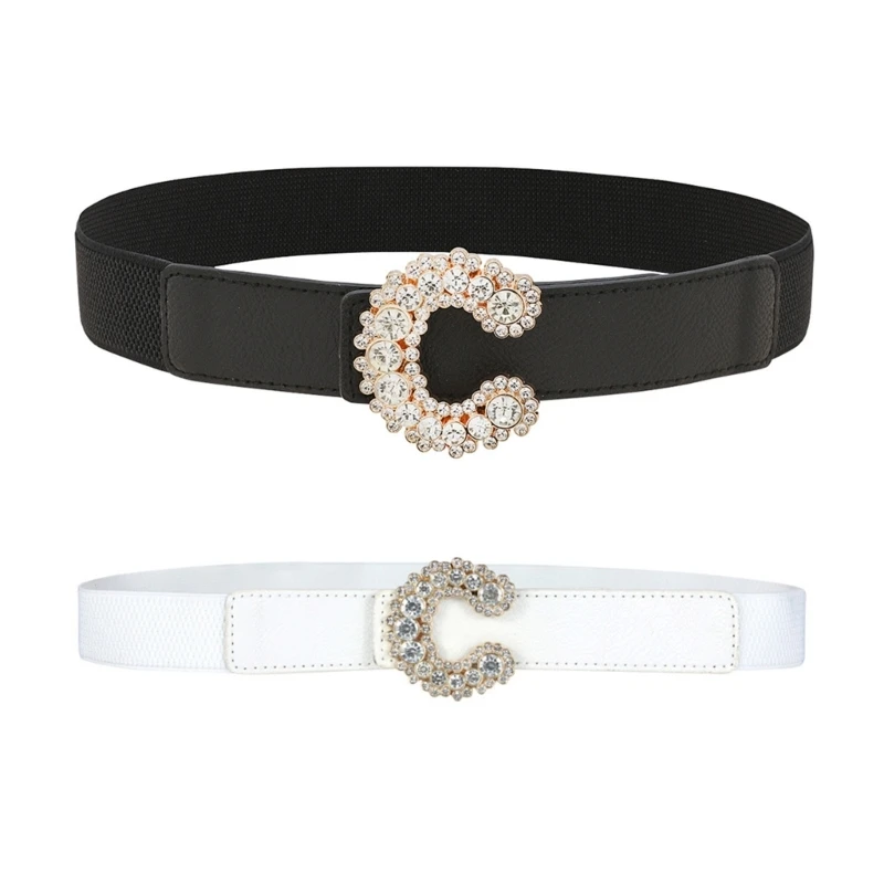 

C-shape Buckle Waist Belt Nightclub Waist Belt for Jeans Skirt Coat