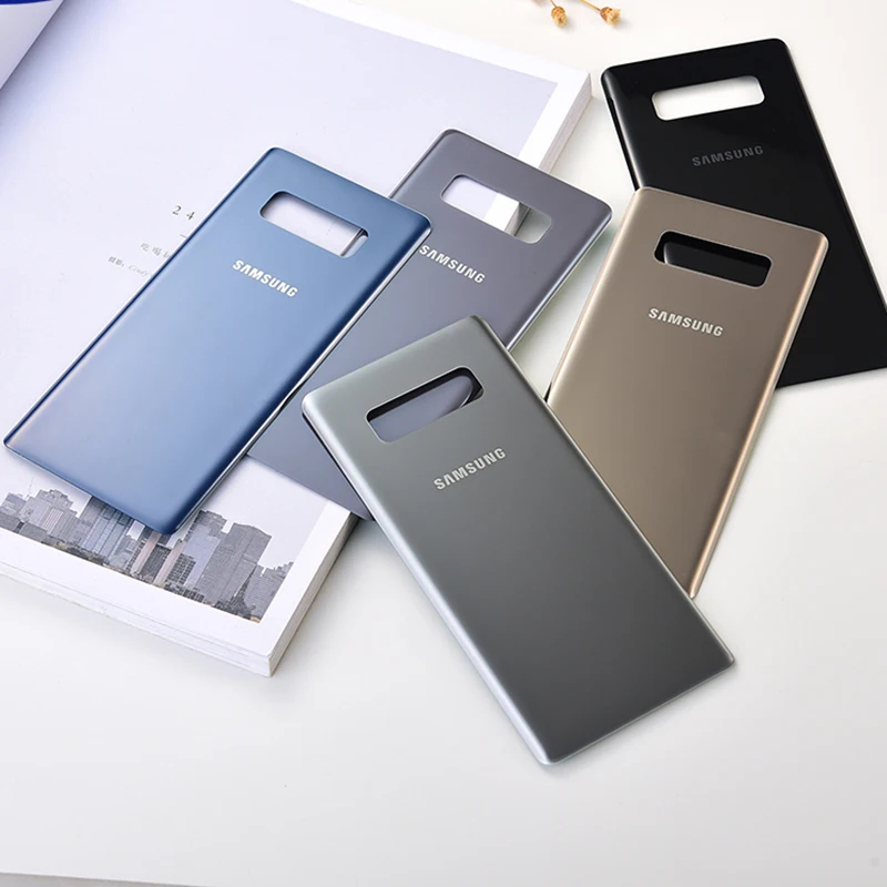 

Задняя крышка для аккумулятора Samsung, 3D стеклянный чехол для задней двери телефона, Сменный Чехол для Galaxy Note 8 N950 N950F N9500 SM-N950F