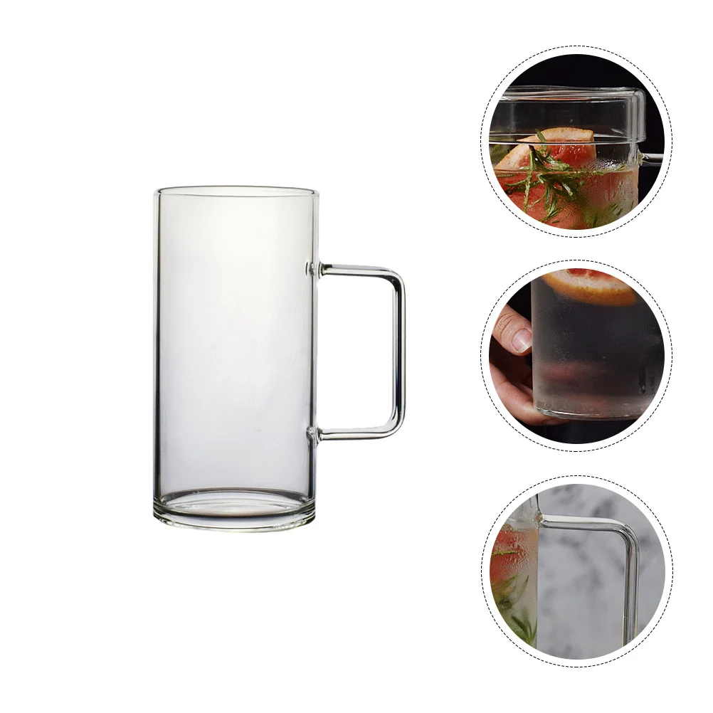 

Clear Mug Coffee Glass Mugs Glasses Cups Crystal Beer Drinking Water Cup Tea Pitcher Cappuccino Office Heat Resistance Children
